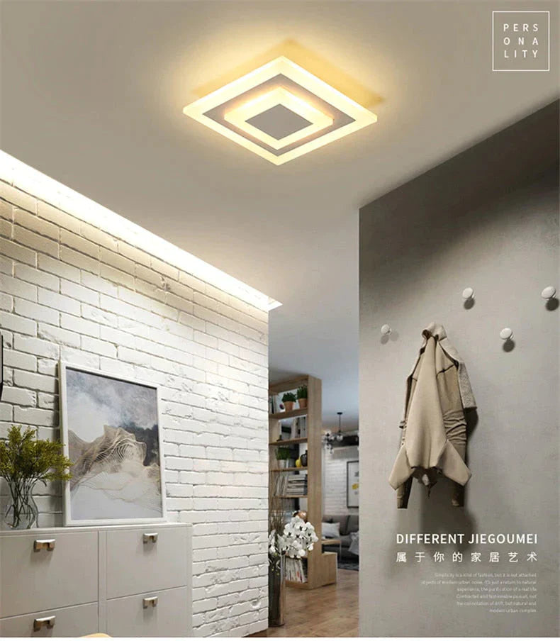 LED Ceiling Lights lampara techo dormitorio Dimmable Surface Mount Flush For Kitchen Corridor Bathroom Study Modern plafon led
