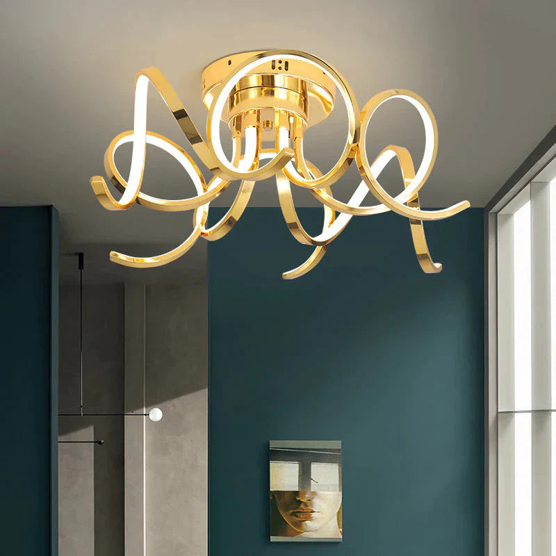 Lampe LED moderne en fer et cristal en aluminium et acrylique. Lumière LED. Lampes suspendues. Lampe suspendue à LED. Lampe suspendue pour le hall de la chambre