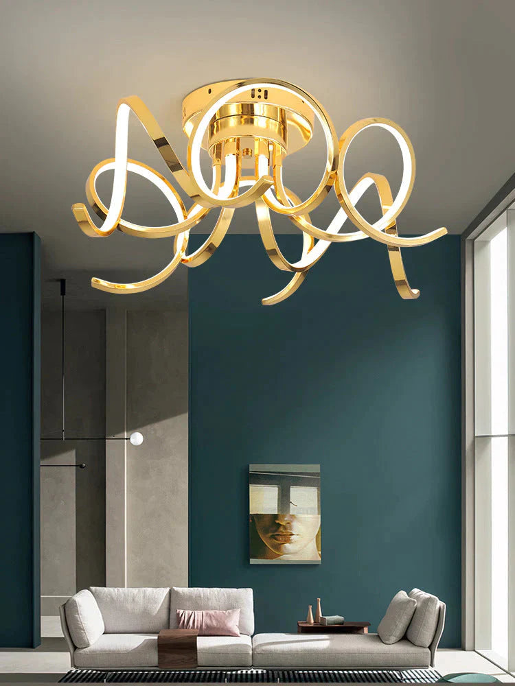 Lampe LED moderne en fer et cristal en aluminium et acrylique. Lumière LED. Lampes suspendues. Lampe suspendue à LED. Lampe suspendue pour le hall de la chambre