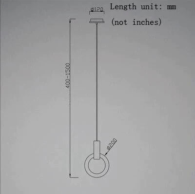 LED Nordic Wooden Iron Acryl Rings DIY LED Lamp LED Light.Pendant Lights.Pendant Lamp.Pendant light For Dinning Room Foyer
