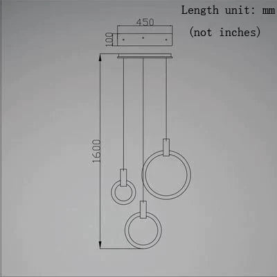 LED Nordic Wooden Iron Acryl Rings DIY LED Lamp LED Light.Pendant Lights.Pendant Lamp.Pendant light For Dinning Room Foyer