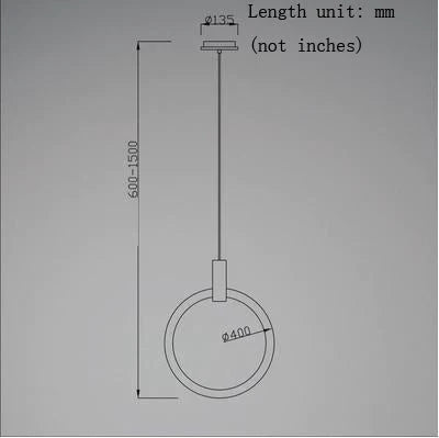 LED Nordic Wooden Iron Acryl Rings DIY LED Lamp LED Light.Pendant Lights.Pendant Lamp.Pendant light For Dinning Room Foyer