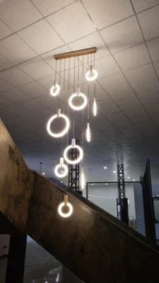 LED Nordic Wooden Iron Acryl Rings DIY LED Lamp LED Light.Pendant Lights.Pendant Lamp.Pendant light For Dinning Room Foyer