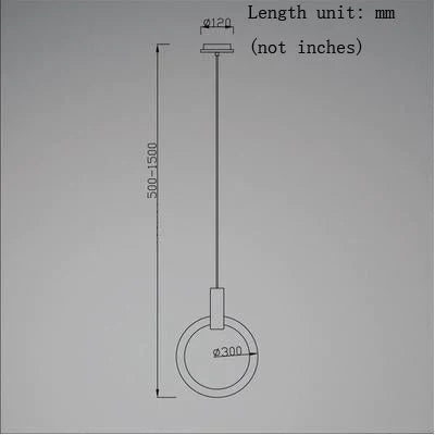 LED Nordic Wooden Iron Acryl Rings DIY LED Lamp LED Light.Pendant Lights.Pendant Lamp.Pendant light For Dinning Room Foyer
