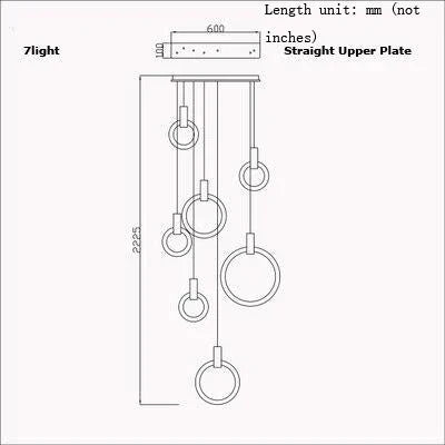 LED Nordic Wooden Iron Acryl Rings DIY LED Lamp LED Light.Pendant Lights.Pendant Lamp.Pendant light For Dinning Room Foyer