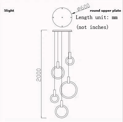 LED Nordic Wooden Iron Acryl Rings DIY LED Lamp LED Light.Pendant Lights.Pendant Lamp.Pendant light For Dinning Room Foyer