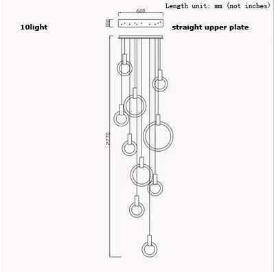 LED Nordic Wooden Iron Acryl Rings DIY LED Lamp LED Light.Pendant Lights.Pendant Lamp.Pendant light For Dinning Room Foyer
