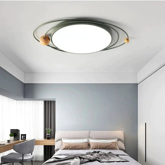 Light In The Bedroom Nordic Minimalist Modern Creative Planet Lights Multicolor LED Ceiling Lamps