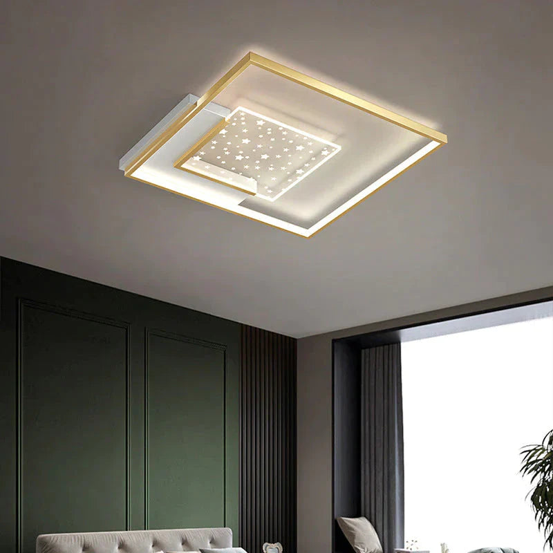 Lampe de salon Lampe de plafond en forme d'étoile Lampe de couloir simple et moderne Lampe de chambre principale créative Lampe de chambre à coucher de luxe