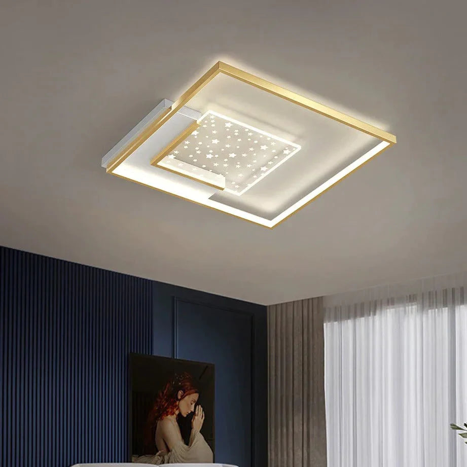 Lampe de salon Lampe de plafond en forme d'étoile Lampe de couloir simple et moderne Lampe de chambre principale créative Lampe de chambre à coucher de luxe