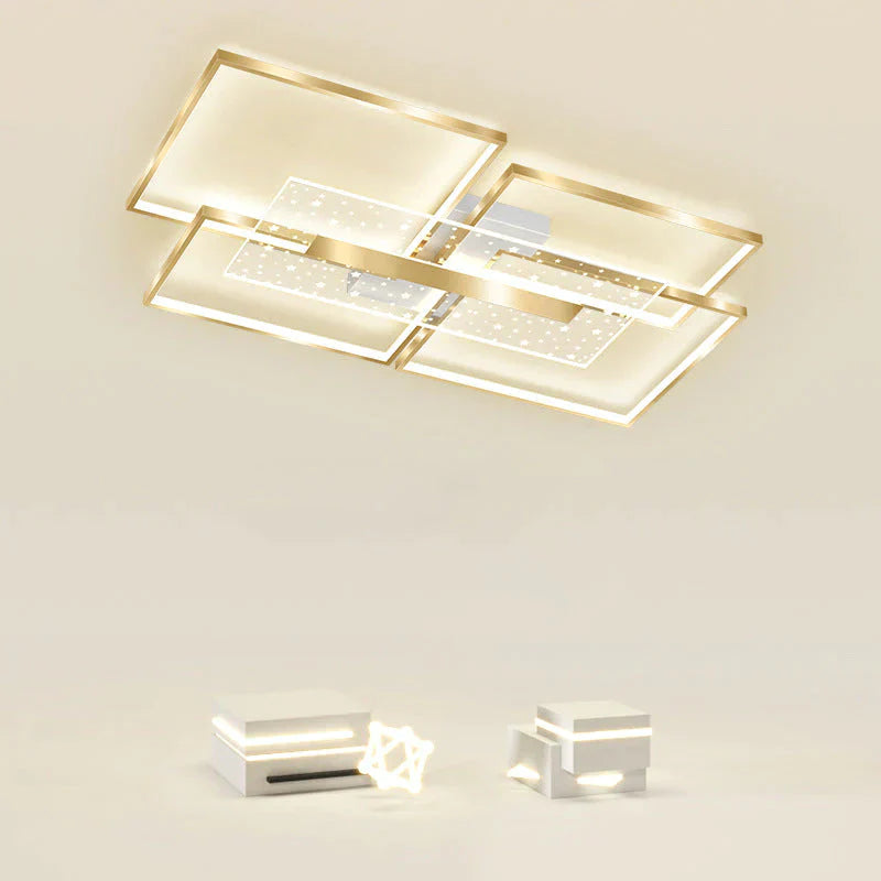 Lampe de salon Lampe de plafond en forme d'étoile Lampe de couloir simple et moderne Lampe de chambre principale créative Lampe de chambre à coucher de luxe