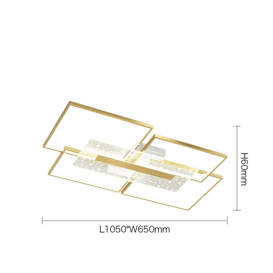 Lampe de salon Lampe de plafond en forme d'étoile Lampe de couloir simple et moderne Lampe de chambre principale créative Lampe de chambre à coucher de luxe