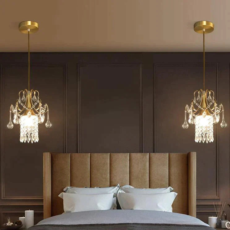Luxury Single Head Crystal Dining Room Pendant Light