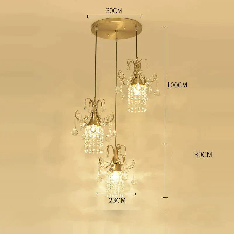 Luxury Single Head Crystal Dining Room Pendant Light