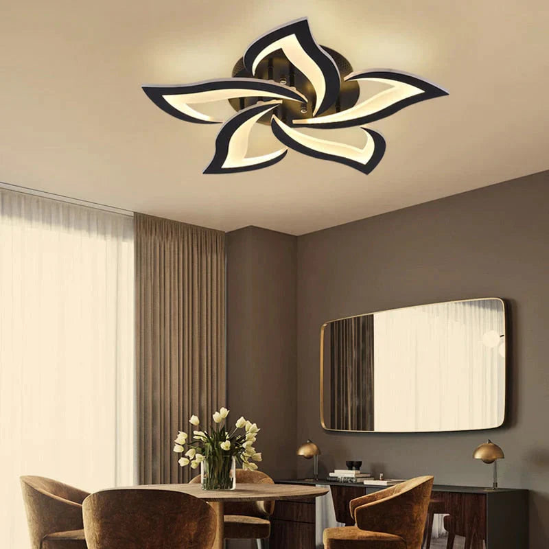 Plafonnier LED noir de créateur de mode moderne Art déco lampe suspendue pour cuisine salon loft chambre maison Fxture