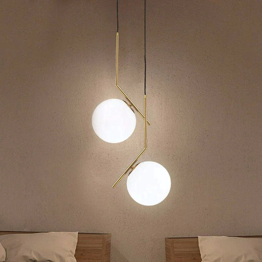 Modern Glass Ball Pendant Lights For Dining Room Indoor Home Kitchen Fixtures Hanging Lamp Bar Restaurant Decor Luminaire Lustre