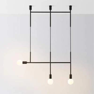 Lampe suspendue moderne en fer, branches créatives d'Europe du Nord, lampe suspendue LOFT Luminarias, art géométrique industriel, lampe nordique