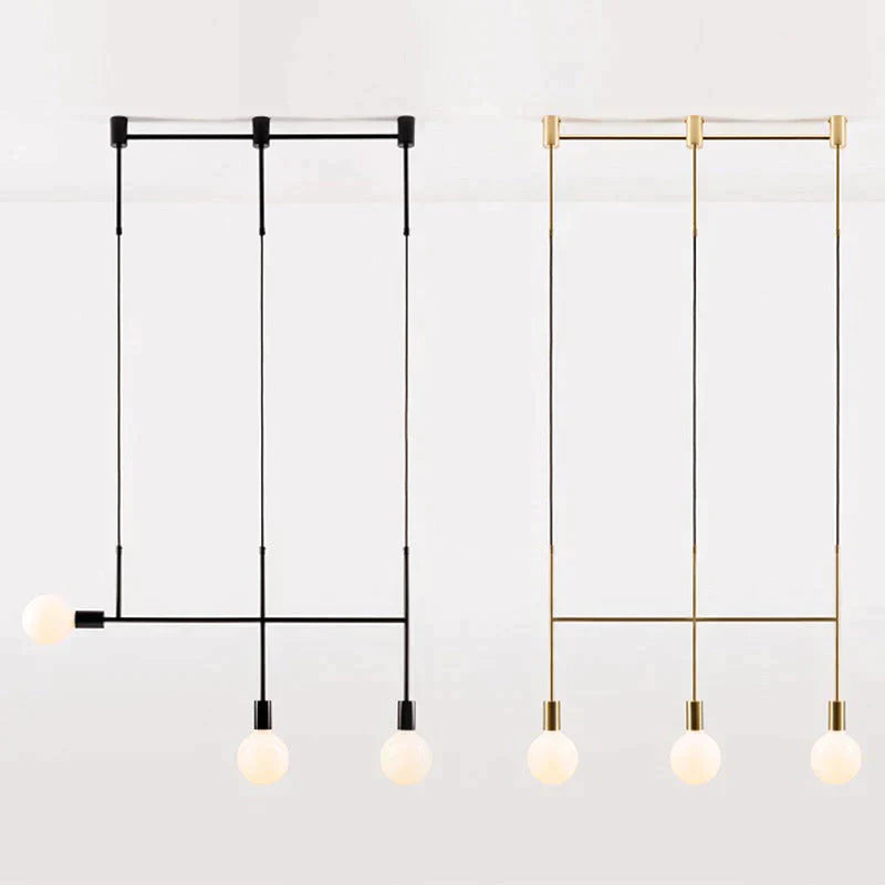 Lampe suspendue moderne en fer, branches créatives d'Europe du Nord, lampe suspendue LOFT Luminarias, art géométrique industriel, lampe nordique