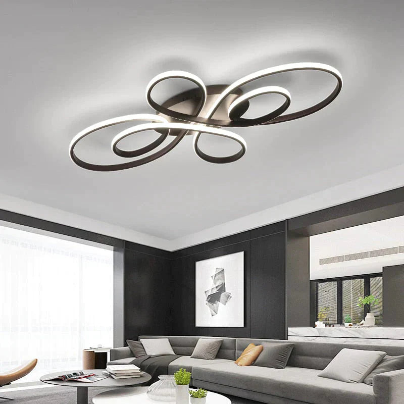 Plafonniers LED modernes à intensité variable pour salon, salle à manger, chambre à coucher, bureau, balcon, corps en aluminium, décoration de la maison
