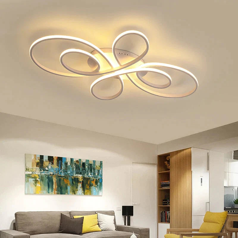 Plafonniers LED modernes à intensité variable pour salon, salle à manger, chambre à coucher, bureau, balcon, corps en aluminium, décoration de la maison