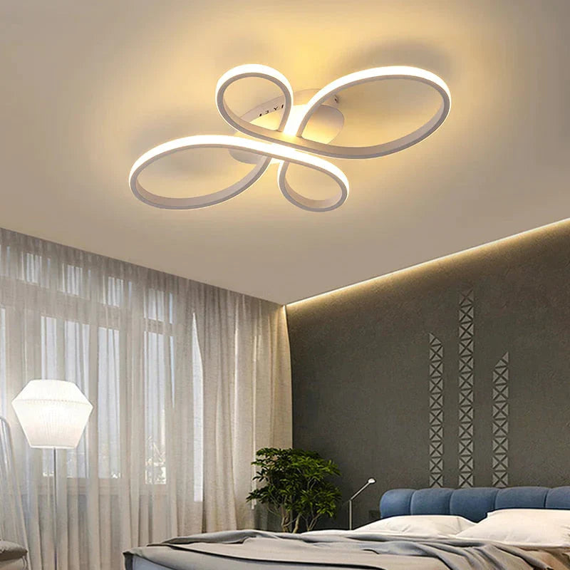 Plafonniers LED modernes à intensité variable pour salon, salle à manger, chambre à coucher, bureau, balcon, corps en aluminium, décoration de la maison