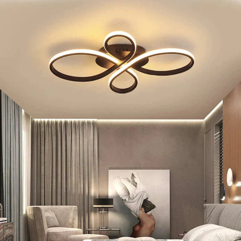 Plafonniers LED modernes à intensité variable pour salon, salle à manger, chambre à coucher, bureau, balcon, corps en aluminium, décoration de la maison
