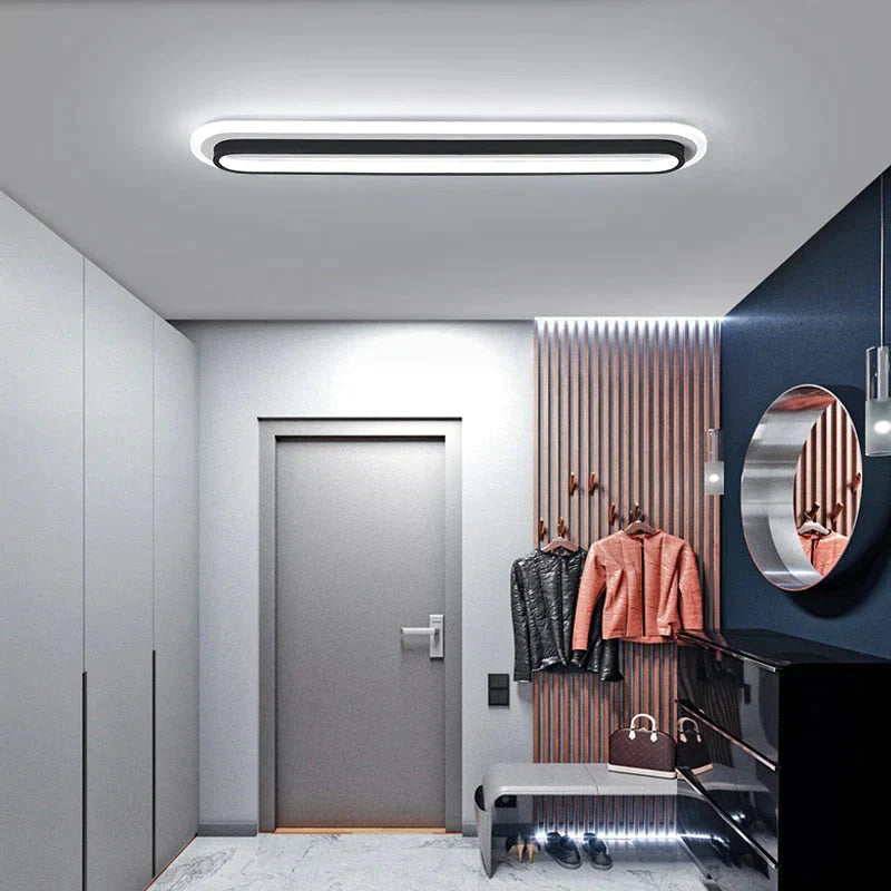 Modern LED Ceiling Lights For Living Room Corridor White Black Surface Mounted Lamp
