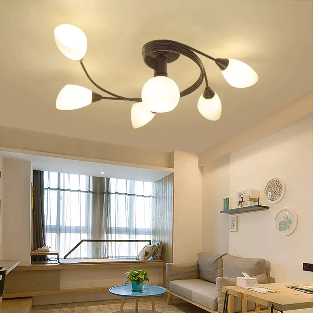 Modern LED Chandelier Ceiling Lamp Indoor Illuminate Lighting Avize Modern Salon Lustres Childern Ceiling Lights