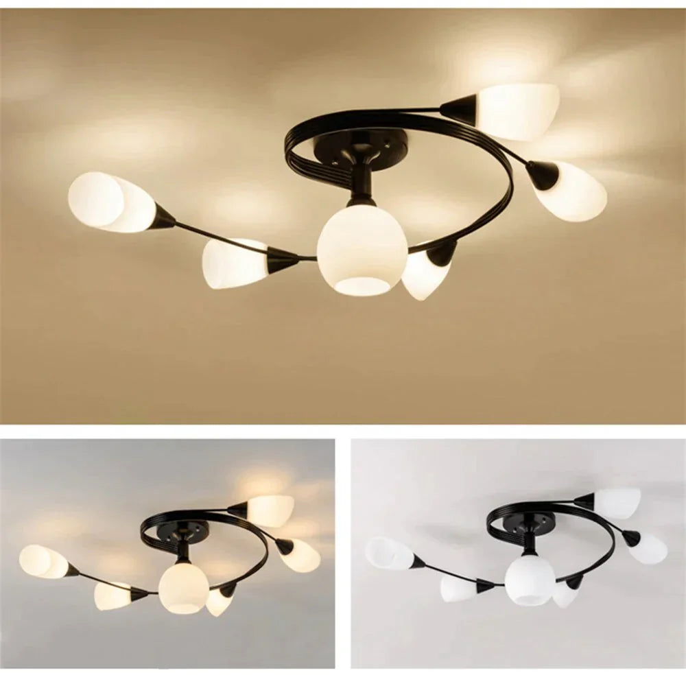 Modern LED Chandelier Ceiling Lamp Indoor Illuminate Lighting Avize Modern Salon Lustres Childern Ceiling Lights