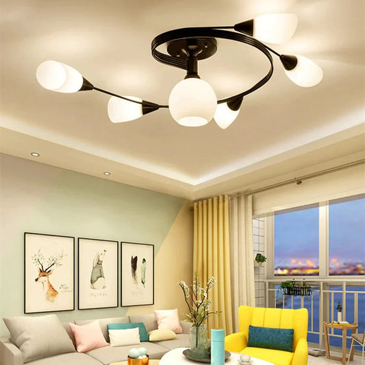 Modern LED Chandelier Ceiling Lamp Indoor Illuminate Lighting Avize Modern Salon Lustres Childern Ceiling Lights