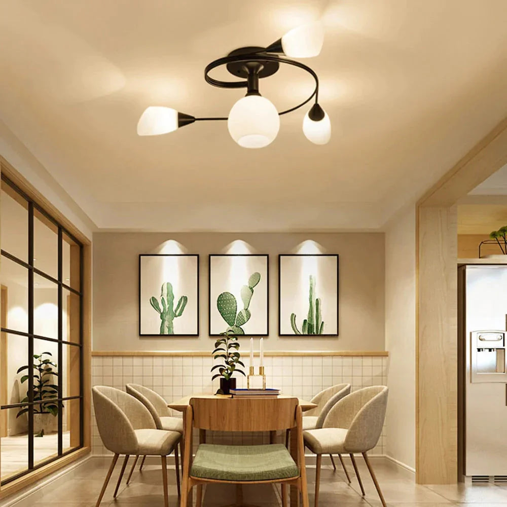 Modern LED Chandelier Ceiling Lamp Indoor Illuminate Lighting Avize Modern Salon Lustres Childern Ceiling Lights