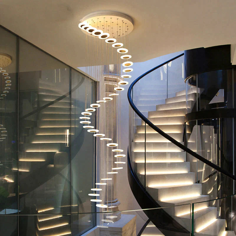 Lustre LED moderne pour salon, lampe suspendue pour chambre à coucher, luminaires suspendus pour escaliers, restaurant, éclairage suspendu