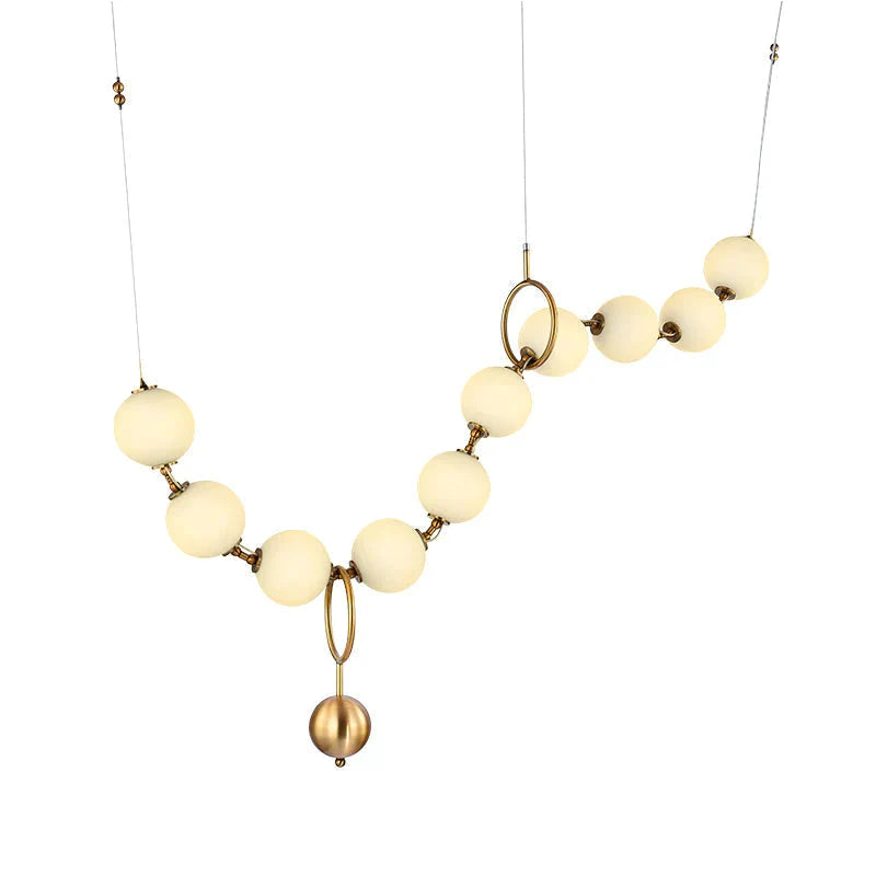 Lampe suspendue moderne à LED en verre avec abat-jour en verre, design nordique, luminaires de salle à manger, style collier, lampe suspendue LOFT