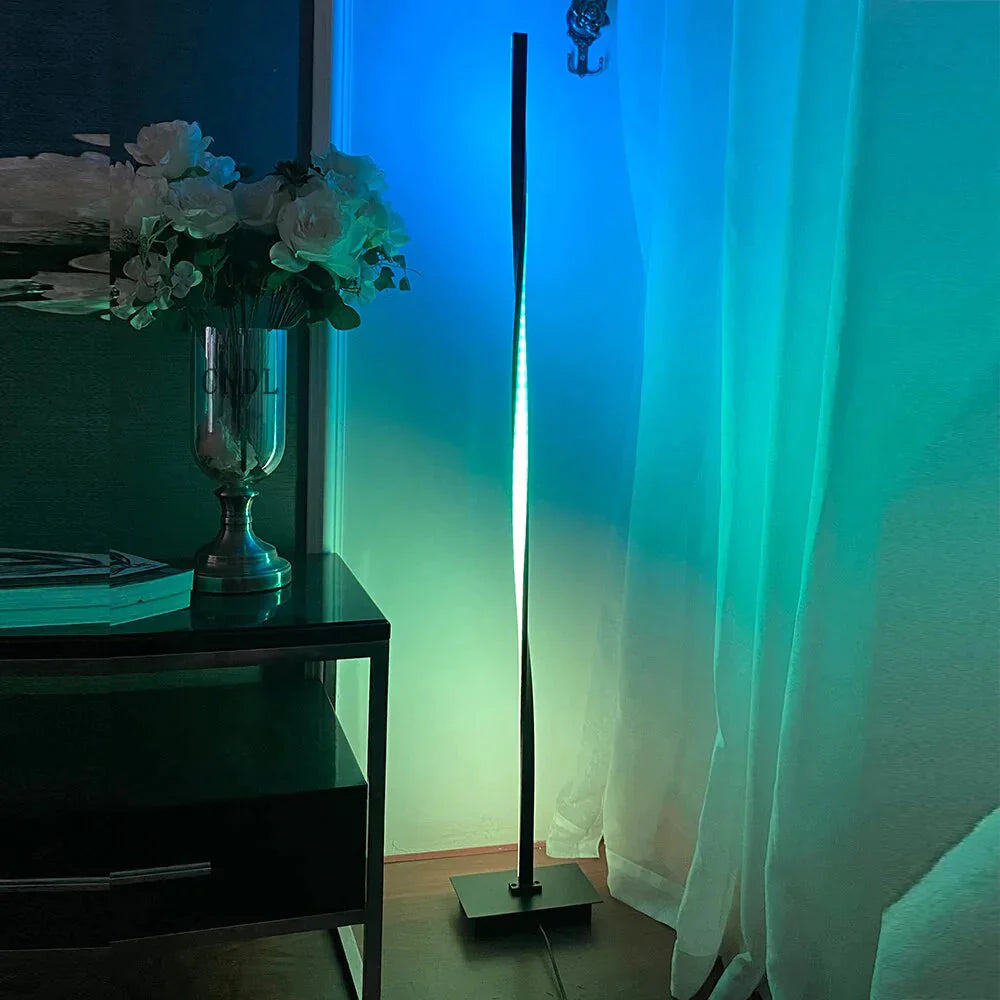 Modern LED RGB Floor Lights Lighting Living Room Bedroom Decor Floor Lamp Bedside Standing Lamp Nordic Indoor Standing Lighting