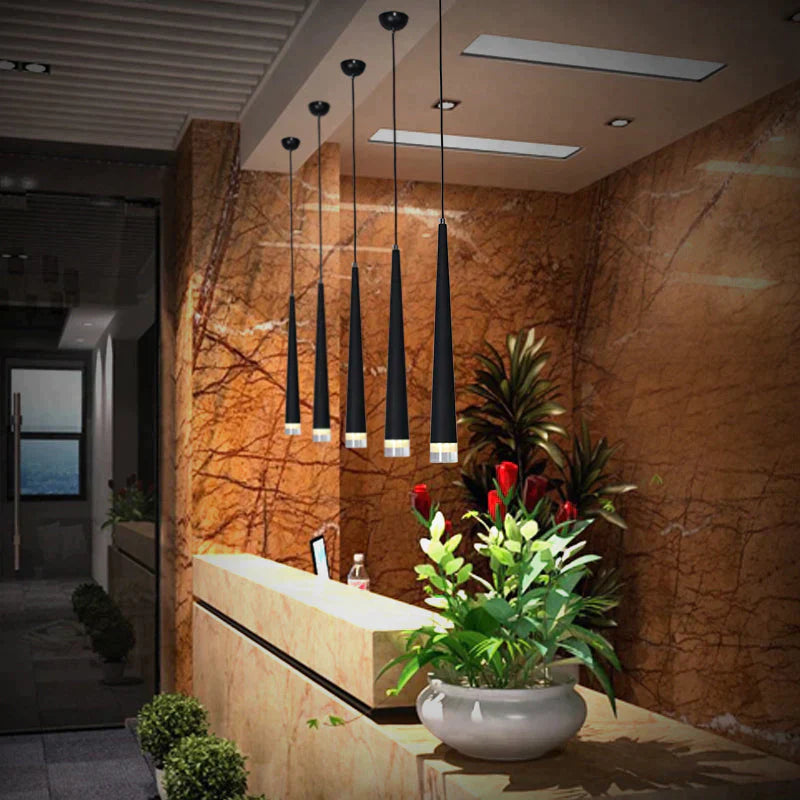 Lampes suspendues modernes 3W LED Lampes suspendues en forme de cône pour restaurant/salon/bar Lamparas Luminaire d'éclairage de décoration intérieure