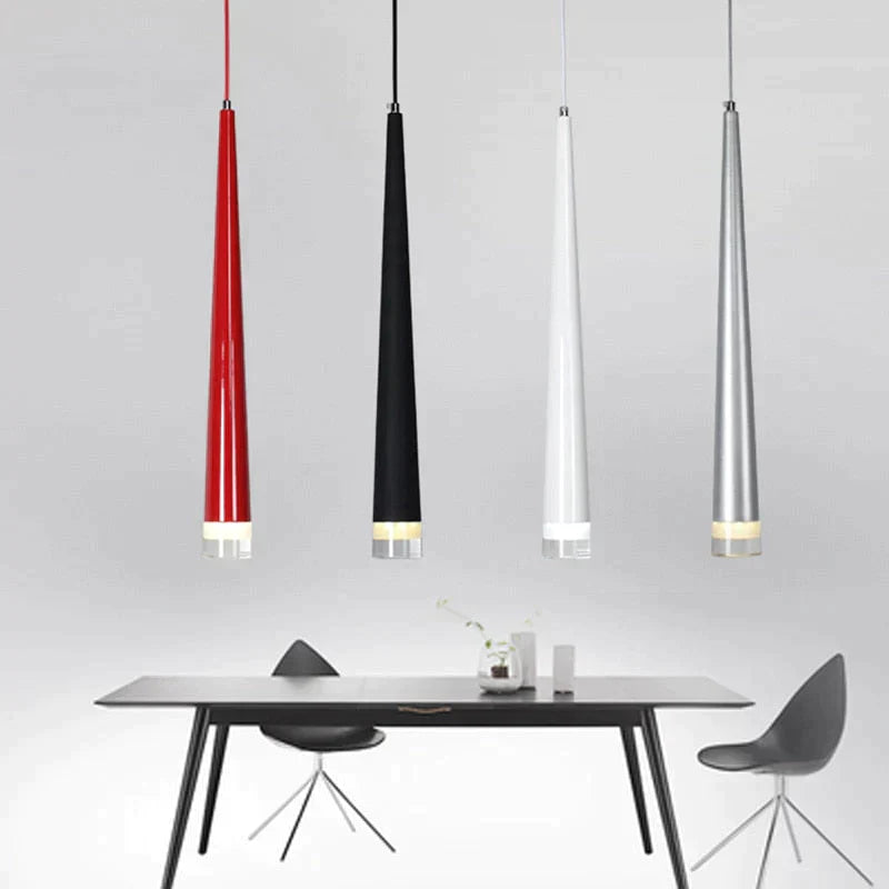 Lampes suspendues modernes 3W LED Lampes suspendues en forme de cône pour restaurant/salon/bar Lamparas Luminaire d'éclairage de décoration intérieure