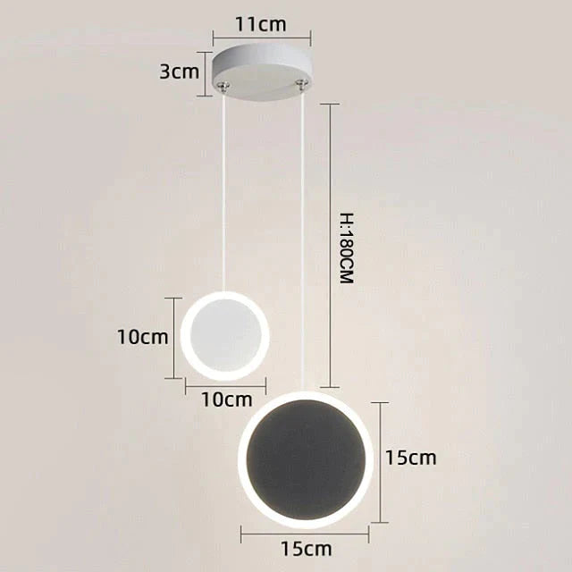 New Arrival Pendant Lights Modern Led Pendant Lamp For Bedside Dining Room Bar White Or Black Color Fixtures