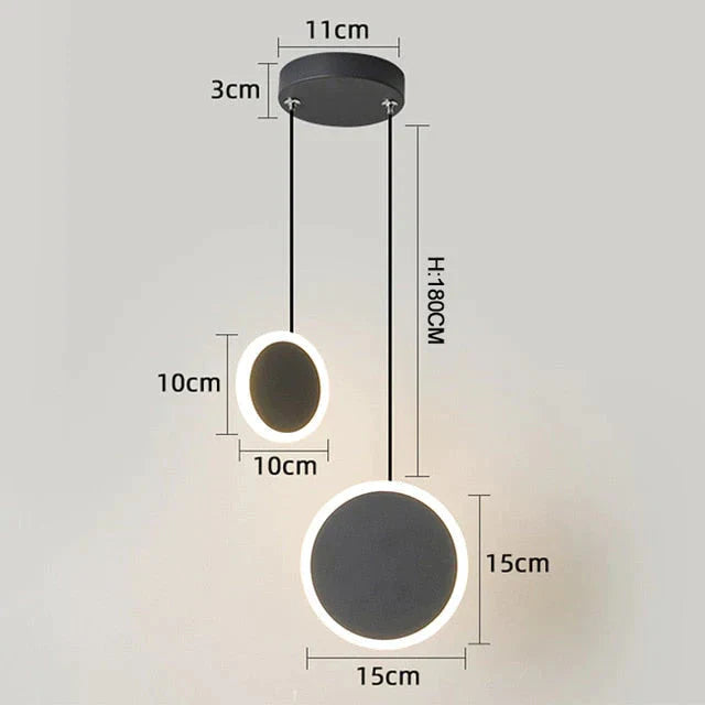 New Arrival Pendant Lights Modern Led Pendant Lamp For Bedside Dining Room Bar White Or Black Color Fixtures