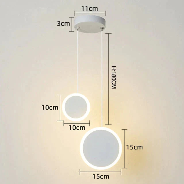 New Arrival Pendant Lights Modern Led Pendant Lamp For Bedside Dining Room Bar White Or Black Color Fixtures