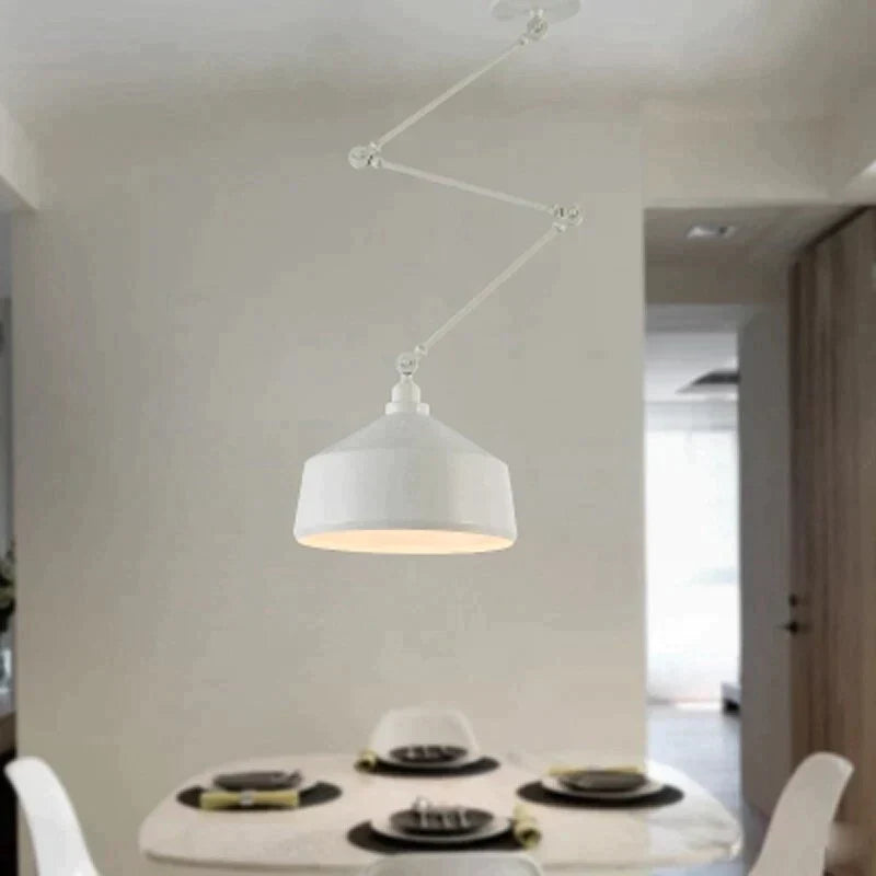 Lampes suspendues de personnalité nordiques à monter soi-même, lampe pliante en fer, lampe suspendue pour chambre à coucher, bureau, bar, restaurant, lumières réglables créatives