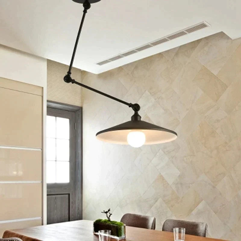 Lampes suspendues de personnalité nordiques à monter soi-même, lampe pliante en fer, lampe suspendue pour chambre à coucher, bureau, bar, restaurant, lumières réglables créatives
