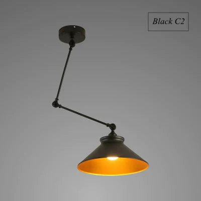 Lampes suspendues de personnalité nordiques à monter soi-même, lampe pliante en fer, lampe suspendue pour chambre à coucher, bureau, bar, restaurant, lumières réglables créatives