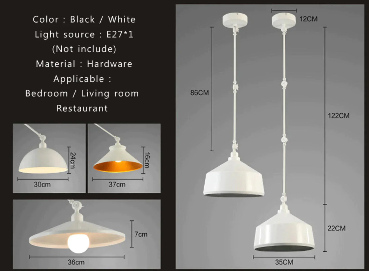 Lampes suspendues de personnalité nordiques à monter soi-même, lampe pliante en fer, lampe suspendue pour chambre à coucher, bureau, bar, restaurant, lumières réglables créatives