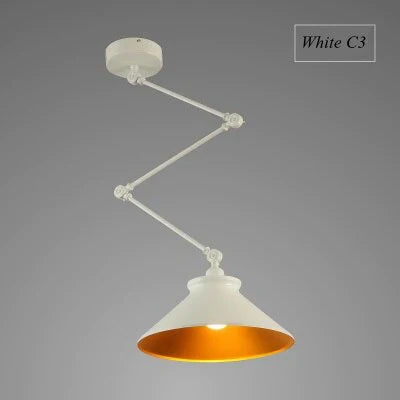 Lampes suspendues de personnalité nordiques à monter soi-même, lampe pliante en fer, lampe suspendue pour chambre à coucher, bureau, bar, restaurant, lumières réglables créatives