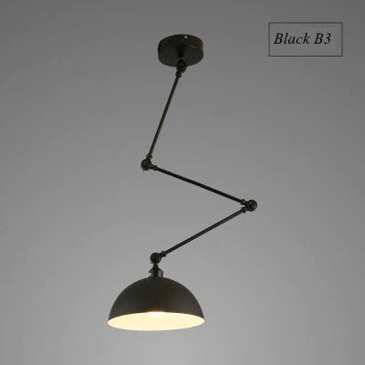 Lampes suspendues de personnalité nordiques à monter soi-même, lampe pliante en fer, lampe suspendue pour chambre à coucher, bureau, bar, restaurant, lumières réglables créatives