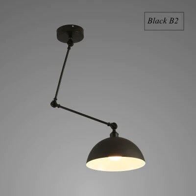 Lampes suspendues de personnalité nordiques à monter soi-même, lampe pliante en fer, lampe suspendue pour chambre à coucher, bureau, bar, restaurant, lumières réglables créatives