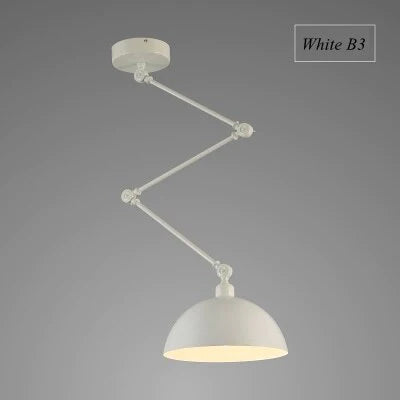 Lampes suspendues de personnalité nordiques à monter soi-même, lampe pliante en fer, lampe suspendue pour chambre à coucher, bureau, bar, restaurant, lumières réglables créatives