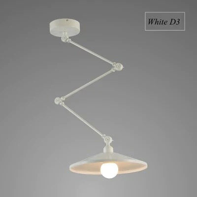 Lampes suspendues de personnalité nordiques à monter soi-même, lampe pliante en fer, lampe suspendue pour chambre à coucher, bureau, bar, restaurant, lumières réglables créatives
