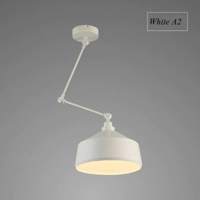 Lampes suspendues de personnalité nordiques à monter soi-même, lampe pliante en fer, lampe suspendue pour chambre à coucher, bureau, bar, restaurant, lumières réglables créatives