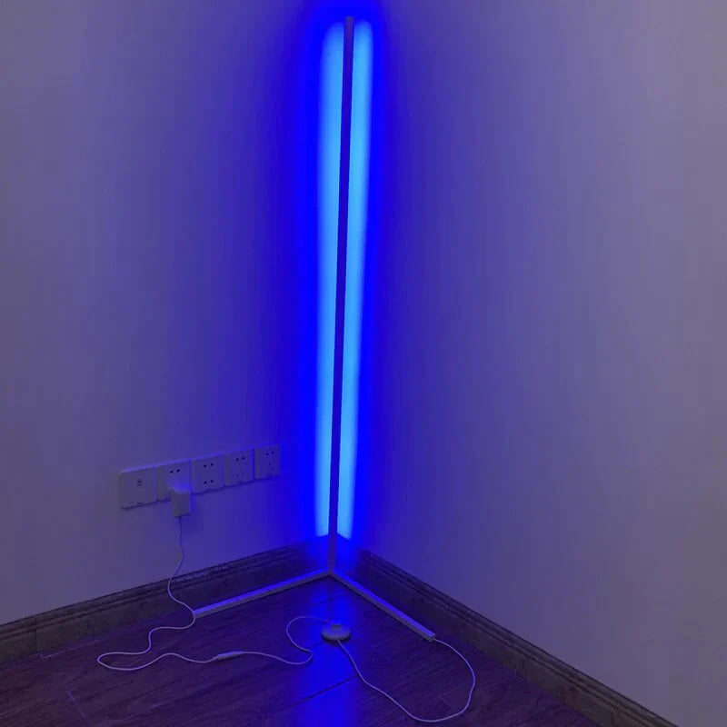 Nordic LED Floor Lamp RGB Corner LED Right Angle Floor Lights Coloful Bedroom lamp Lighting Remote Control Corner Standing Lamp